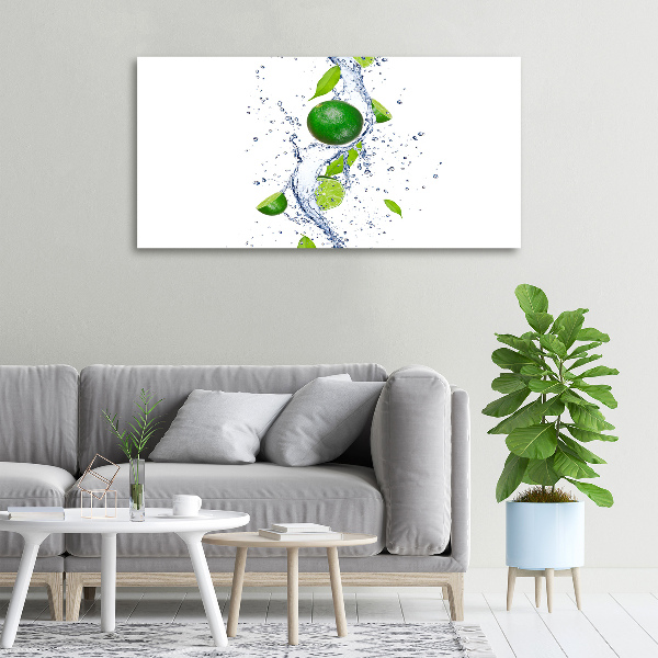 Foto canvas Limoenen en water