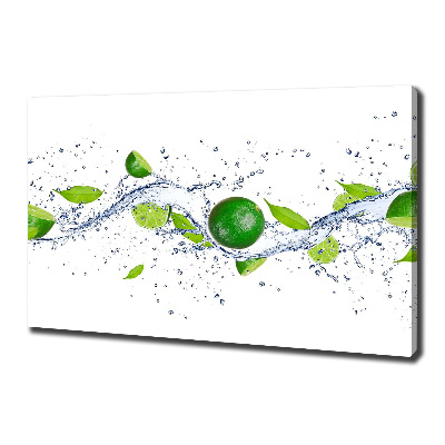 Foto canvas Limoenen en water