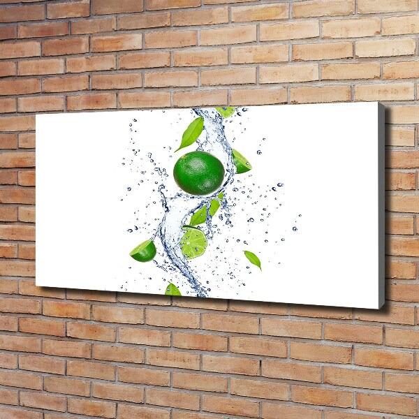 Foto canvas Limoenen en water