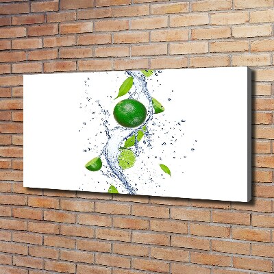 Foto canvas Limoenen en water