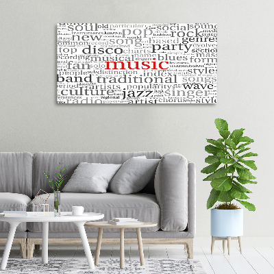 Foto canvas Muzikale genres