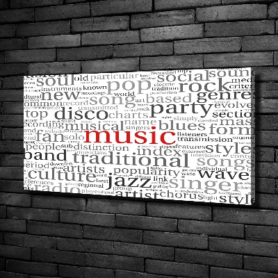 Foto canvas Muzikale genres