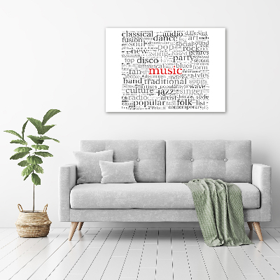 Foto canvas Muzikale genres
