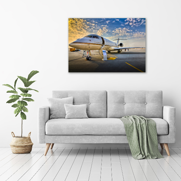 Canvas schilderij Vliegtuig