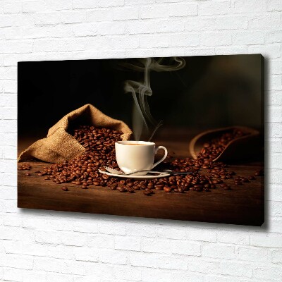 Canvas schilderij Koffie in een kopje