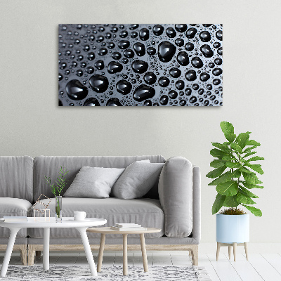 Schilderij op canvas waterdruppels