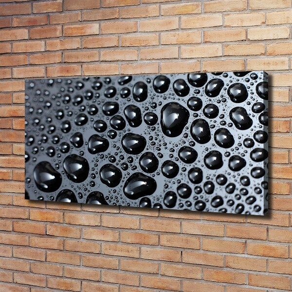 Schilderij op canvas waterdruppels