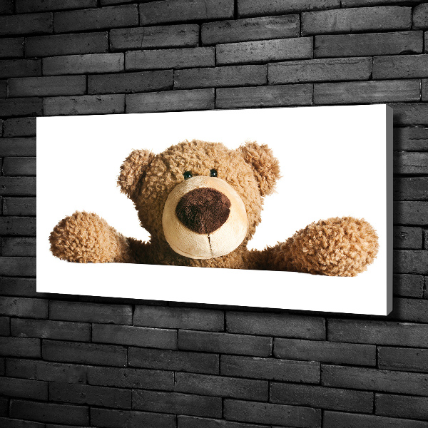 Canvas schilderij Teddybeer