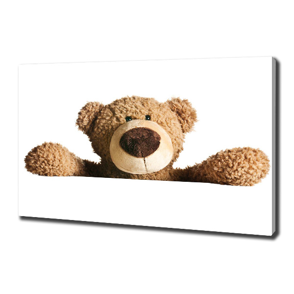 Canvas schilderij Teddybeer