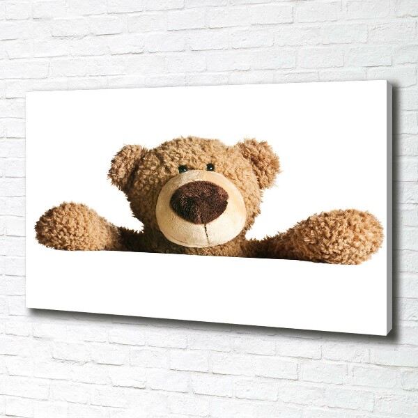 Canvas schilderij Teddybeer