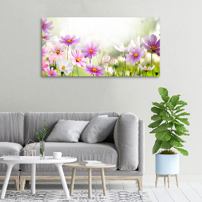 Canvas schilderij Bloemen in de weide