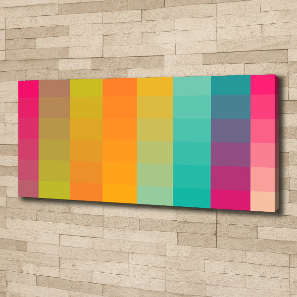 Canvas foto Kleurrijke vierkanten