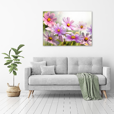 Foto op canvas Bloemen in de weide
