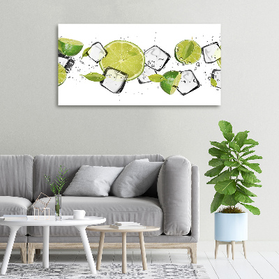 Canvas foto Limoen met ijs