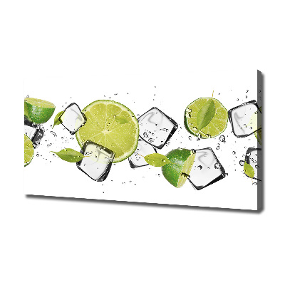 Canvas foto Limoen met ijs