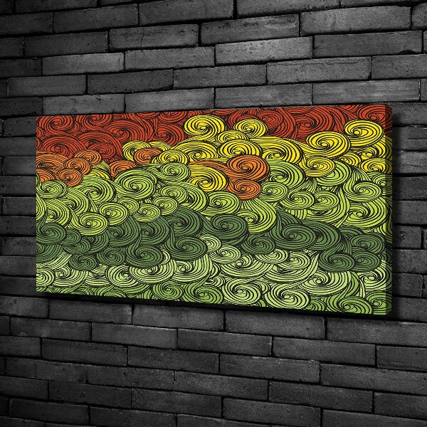 Schilderij op canvas Kleurrijke golven