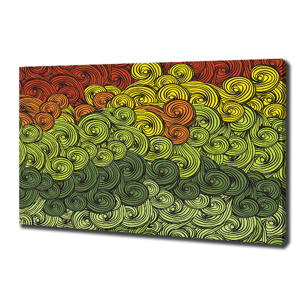 Schilderij op canvas Kleurrijke golven