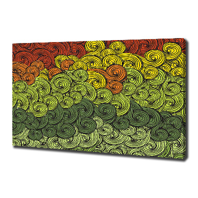 Schilderij op canvas Kleurrijke golven