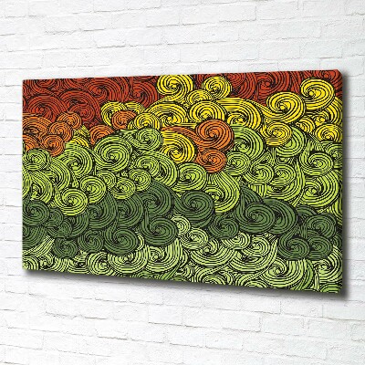 Schilderij op canvas Kleurrijke golven