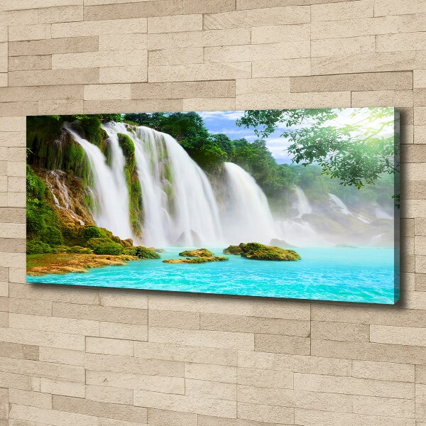Canvas foto Waterval