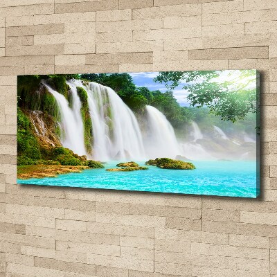 Canvas foto Waterval