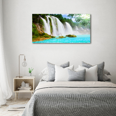 Canvas foto Waterval