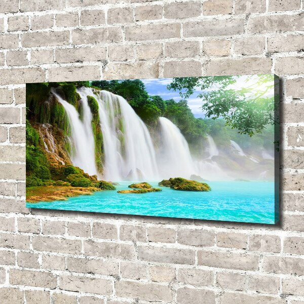 Canvas foto Waterval