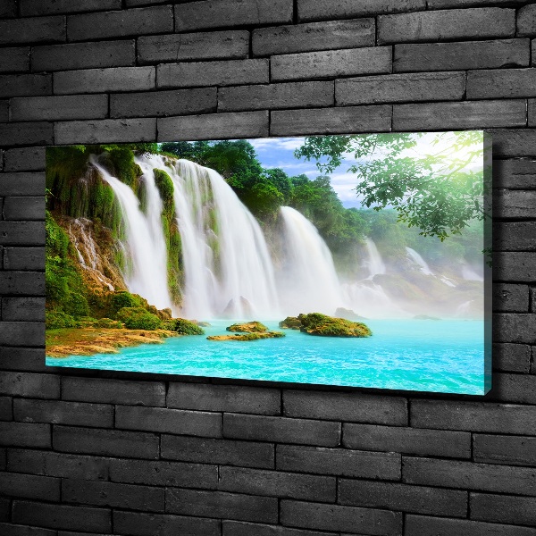 Canvas foto Waterval