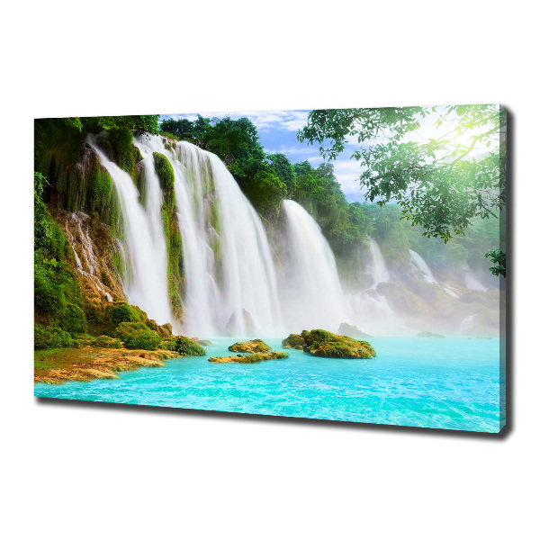 Canvas foto Waterval