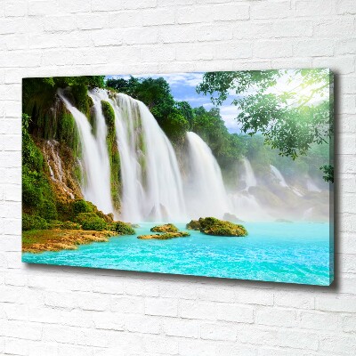 Canvas foto Waterval