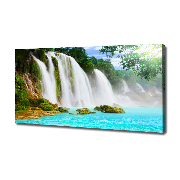 Canvas foto Waterval