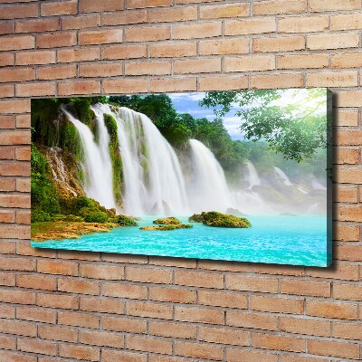 Canvas foto Waterval