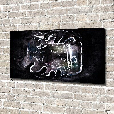 Foto canvas Vlinders in een pot