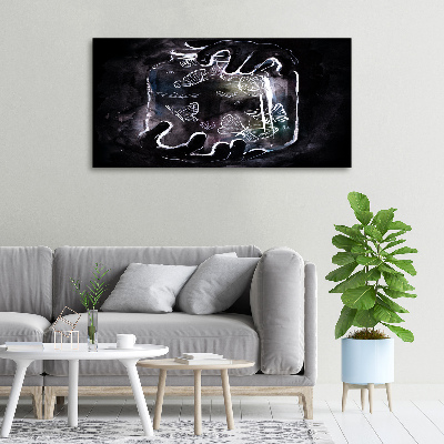 Foto canvas Vlinders in een pot