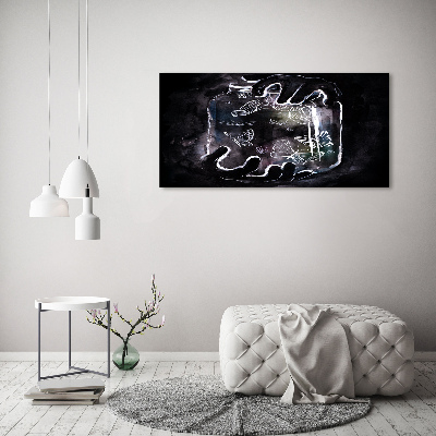 Foto canvas Vlinders in een pot