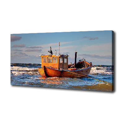 Canvas schilderij Vissersboot