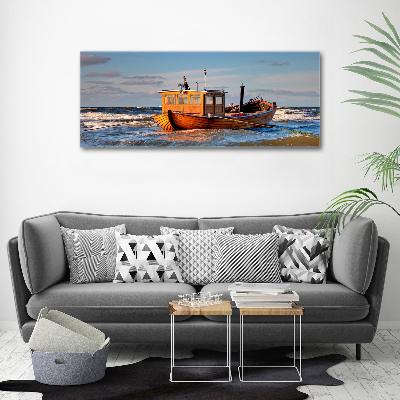 Canvas schilderij Vissersboot