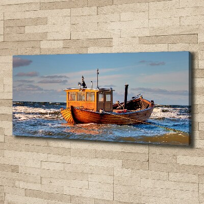 Canvas schilderij Vissersboot