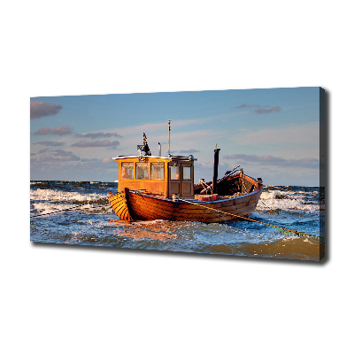Canvas schilderij Vissersboot