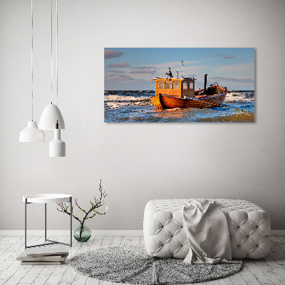 Canvas schilderij Vissersboot