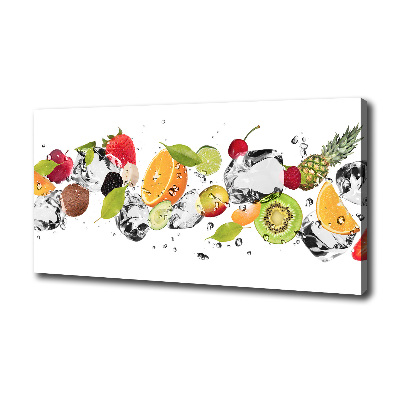 Canvas foto Fruit en water