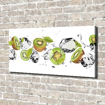 Canvas foto Kiwi en water