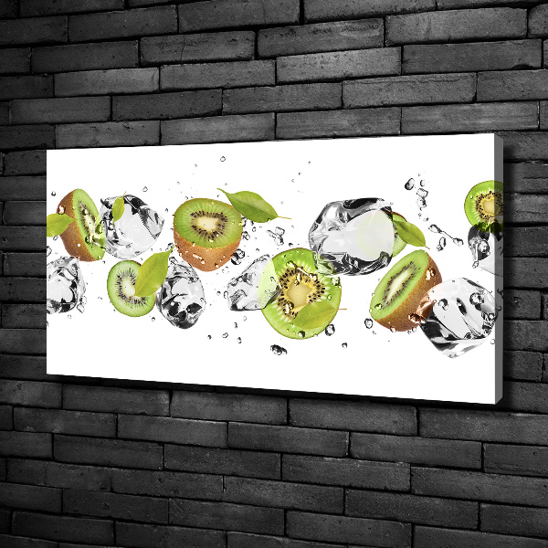Canvas foto Kiwi en water