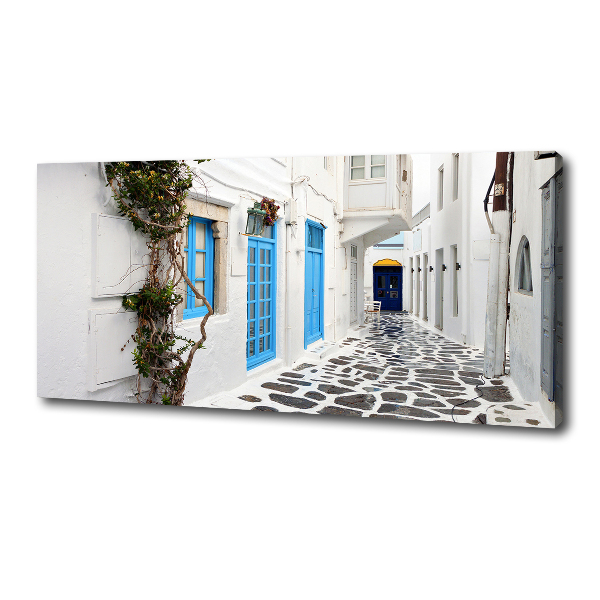 Canvas schilderij Griekse straten