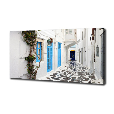 Canvas schilderij Griekse straten