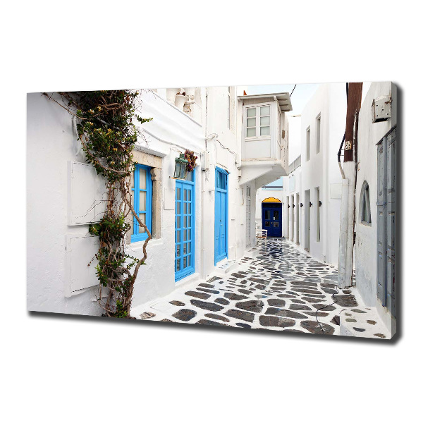 Canvas schilderij Griekse straten