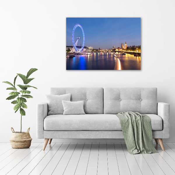 Foto canvas London Eye Londen