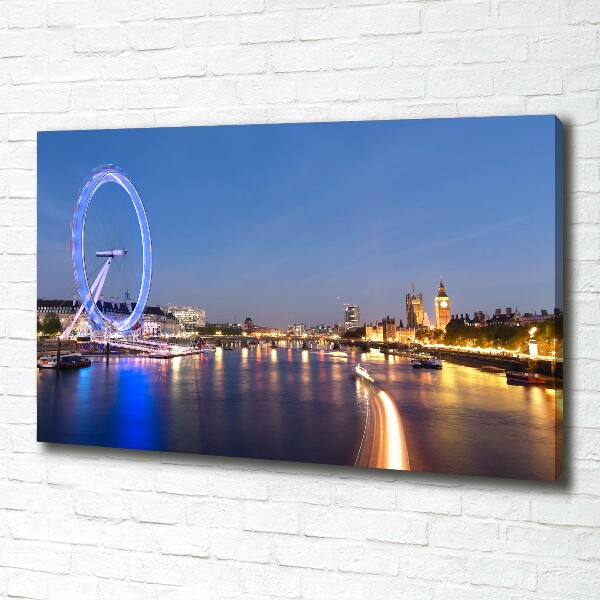 Foto canvas London Eye Londen