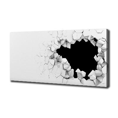 Schilderij op canvas Gat in de muur