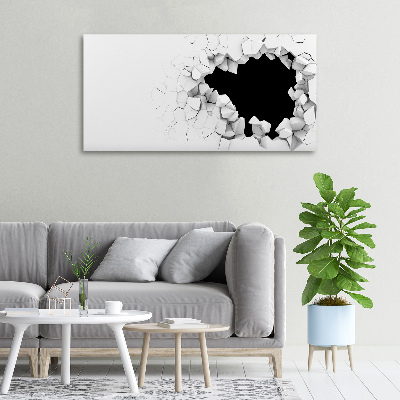 Schilderij op canvas Gat in de muur